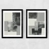 Monochrome Blocks Diptych