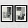 Monochrome Blocks Diptych