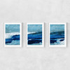 Arctic Landscape Triptych Narrow White Frame