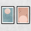 Fly Away Diptych Narrow Black Frame