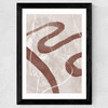 Abstract Fuzz 02 Wide Black Frame