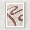 Abstract Fuzz 02 Narrow Oak Frame