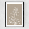 Elegant Branch Narrow Black Frame