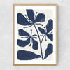 Whimsical Blossoms 1 Narrow Oak Frame
