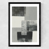 Monochrome Blocks II Medium Black Frame