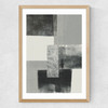 Monochrome Blocks II Medium Oak Frame