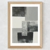 Monochrome Blocks II Wide Oak Frame