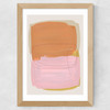 Abstract Brush Strokes 121 Wide Oak Frame