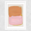 Abstract Brush Strokes 121 Wide White Frame