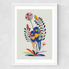 Rainbow Lorikeet Medium White Frame