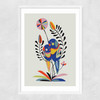 Rainbow Lorikeet Narrow White Frame
