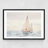 Sailboat Narrow Black Frame