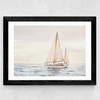 Sailboat Wide Black Frame