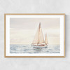 Sailboat Narrow Oak Frame