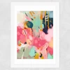 Lune Tombee Sur Terre Wide White Frame