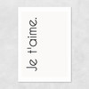 Je Taime Unframed Print