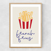 French Fries Narrow Oak Frame