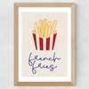 French Fries Wide Oak Frame