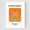 Mare Street Flower Market Medium White Frame