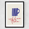 Coffee Time Medium Black Frame