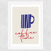 Coffee Time Wide White Frame