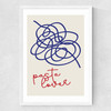 Pasta Lover Medium White Frame