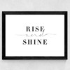 Rise and Shine by Honeymoon Hotel Wide Black Frame