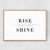 Rise and Shine by Honeymoon Hotel Narrow Oak Frame