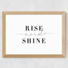 Rise and Shine by Honeymoon Hotel Wide Oak Frame