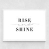 Rise and Shine by Honeymoon Hotel Medium White Frame