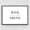 Rise and Shine by Honeymoon Hotel Narrow Black Frame