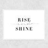 Rise and Shine by Honeymoon Hotel Narrow White Frame