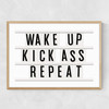 Kick Ass Repeat Narrow Oak Frame