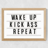 Kick Ass Repeat Wide Oak Frame