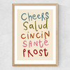 Cheers by SimplyExtraJordanary Medium Oak Frame