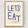 Let's Eat Wide Oak Frame
