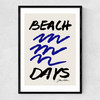 Beach Days Narrow Black Frame