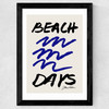 Beach Days Wide Black Frame