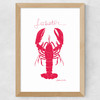 Red Lobster Wide Oak Frame