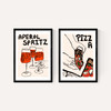 Aperol and Pizza Diptych
