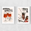 Aperol and Pizza Diptych