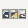 Abstract Coordinates Triptych