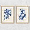 Wind Among the Branches Diptych Medium Oak Frame