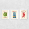 Kitchen Pantry Triptych Unframed Print