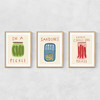 Kitchen Pantry Triptych Narrow Oak Frame