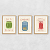 Kitchen Pantry Triptych Medium Oak Frame
