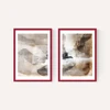 Brown Layers Diptych