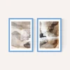 Brown Layers Diptych