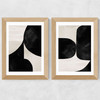 Night Diptych Wide Oak Frame