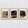 Snap Triptych Wide Oak Frame